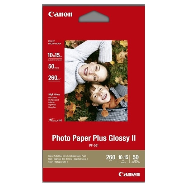 ფოტო ქაღალდი Canon PP-201, 10x15, 50 sheet, 265g/m²