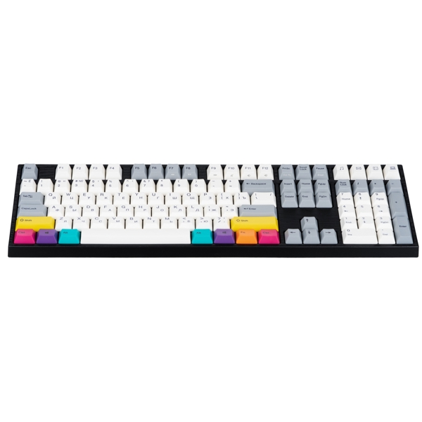 კლავიატურა Varmilo VA108M CMYK, Cherry MX Red, USB, Wired Gaming Keyboard