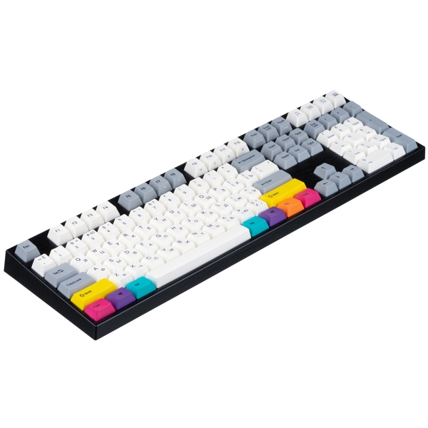 კლავიატურა Varmilo VA108M CMYK, Cherry MX Red, USB, Wired Gaming Keyboard