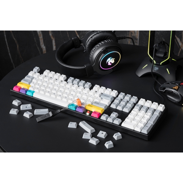 კლავიატურა Varmilo VA108M CMYK, Cherry MX Red, USB, Wired Gaming Keyboard