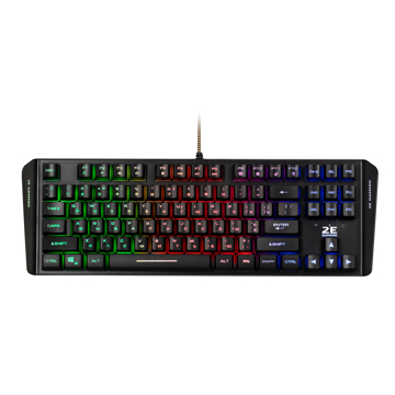 კლავიატურა 2E KG355 LED, USB, Wired, Gaming Keyboard Black