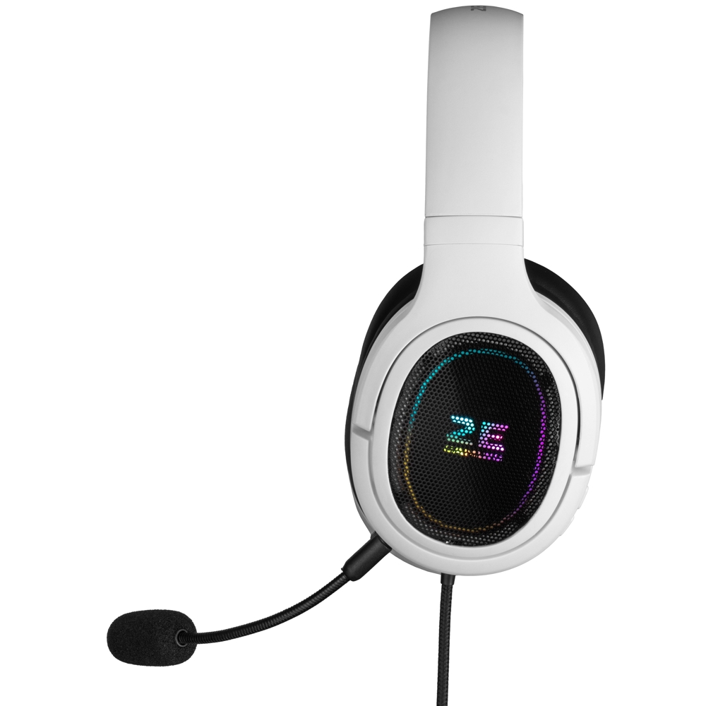 ყურსასმენი 2E HG330 Wired, RGB, 3.5mm, Gaming Headse White