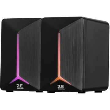 2E SG300B Gaming Speakers  2.0 RGB, 3.5mm, Black