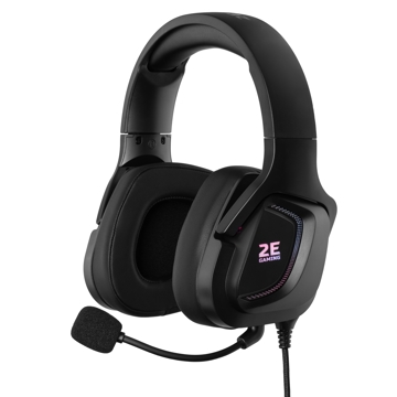 ყურსასმენი 2E HG340 Gaming Headset, Wired, RGB, 3.5mm, Black