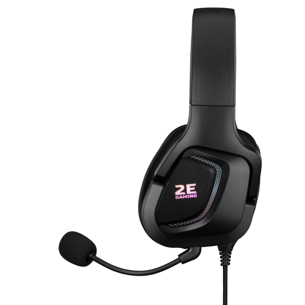 2E HG340 Gaming Headset, Wired, RGB, 3.5mm, Black