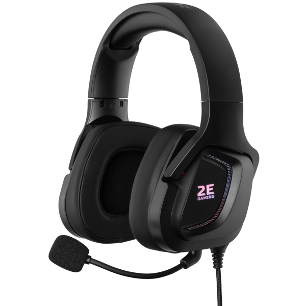 ყურსასმენი 2E HG340 Wired Gaming Headset RGB, USB 7.1, Black