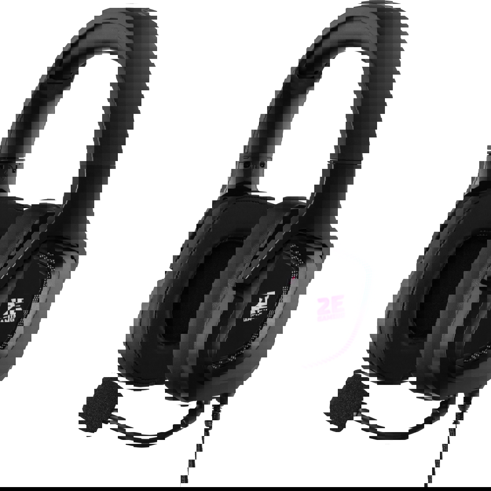 ყურსასმენი 2E HG340 Wired Gaming Headset RGB, USB 7.1, Black