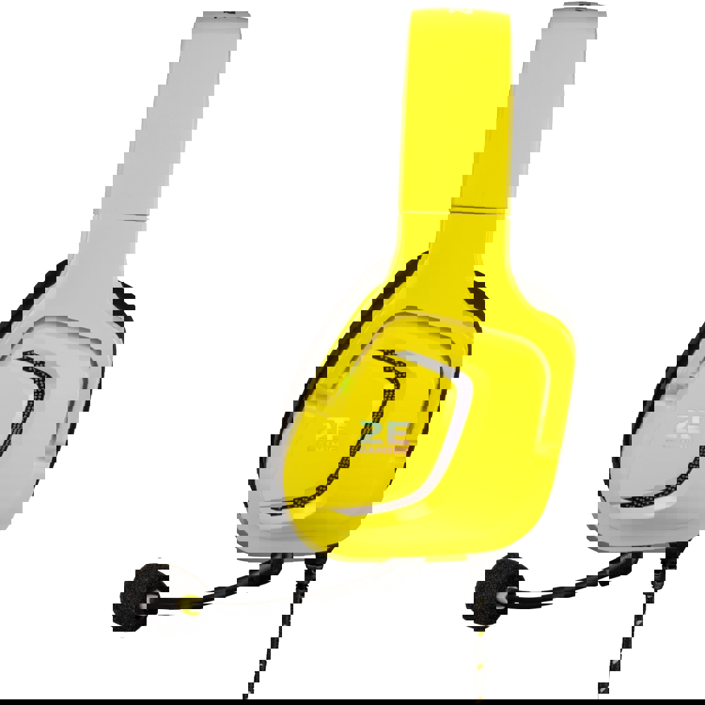 ყურსასმენი 2E HG340 Wired Gaming Headset RGB, USB 7.1, Yellow