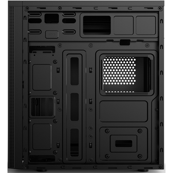 2E E185-400 ALFA Computer Case, MidT, PSU 2E ATX400W, MidT, 2xUSB2.0, 1xUSB3.0, steel (side panel), black