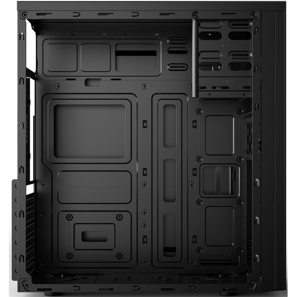 2E E185-400 ALFA Computer Case, MidT, PSU 2E ATX400W, MidT, 2xUSB2.0, 1xUSB3.0, steel (side panel), black