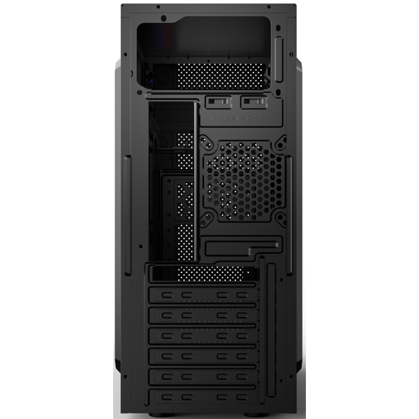 2E E185-400 ALFA Computer Case, MidT, PSU 2E ATX400W, MidT, 2xUSB2.0, 1xUSB3.0, steel (side panel), black