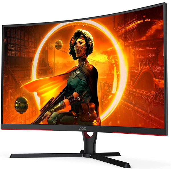 მონიტორი AOC C32G3AE/BK 31.5", Curved Gaming Monitor, FHD, VA, 2xHDMI, 1xDP, Black