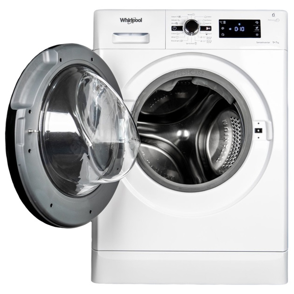 სარეცხი მანქანა Whirpool FWDG97168B EU 9kg, A, 7kg Drying, 1600Rpm White