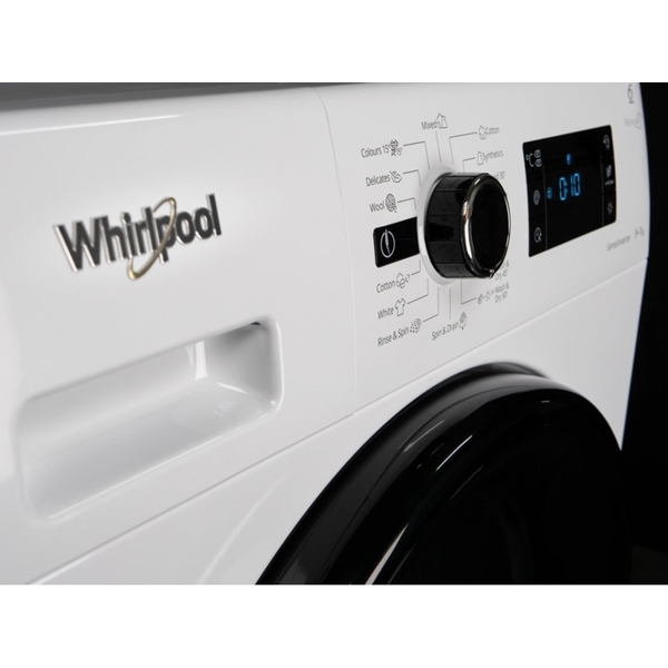 სარეცხი მანქანა Whirpool FWDG97168B EU 9kg, A, 7kg Drying, 1600Rpm White