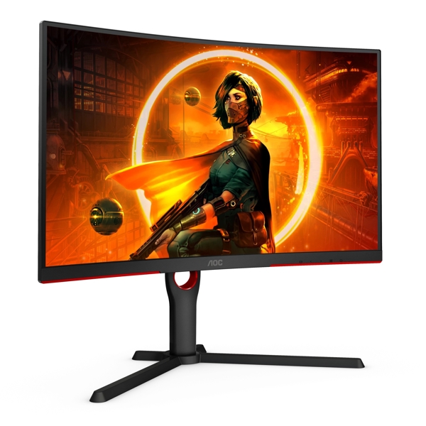 მონიტორი AOC C27G3U/BK 27" FHD Gaming Monitor LCD, HDMI, DP, USB, Black