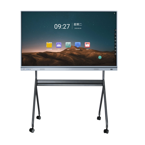 ინტერაქტიული ეკრანი Allscreen DW65HQ560 Q Series, 65 INCH 4K  Android 9.0, Interactive Flat Panel 20 Touch Point Smart Board Silver