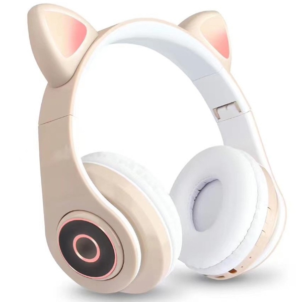 ყურსასმენი Cat Ear CXT-B39 Mix Color Wireless Bletooth Earphone Beige