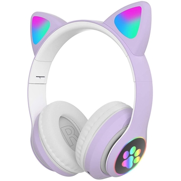 ყურსასმენი Cat Ear STN-28 Wireless bluetooth Headphones, Purple