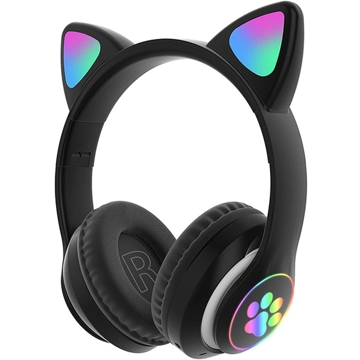 Cat Ear STN-28 Wireless bluetooth Headphones, Black