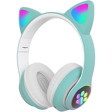 ყურსასმენი Cat Ear STN-28 Wireless bluetooth Headphones, Green