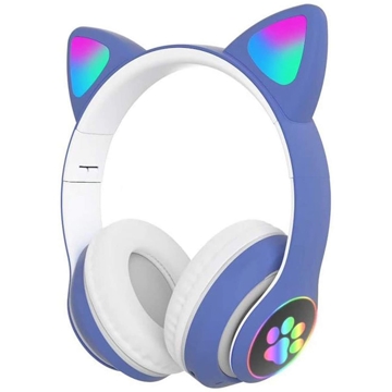 ყურსასმენი Cat Ear STN-28 Wireless bluetooth Headphones, Blue