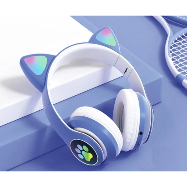 ყურსასმენი Cat Ear STN-28 Wireless bluetooth Headphones, Blue