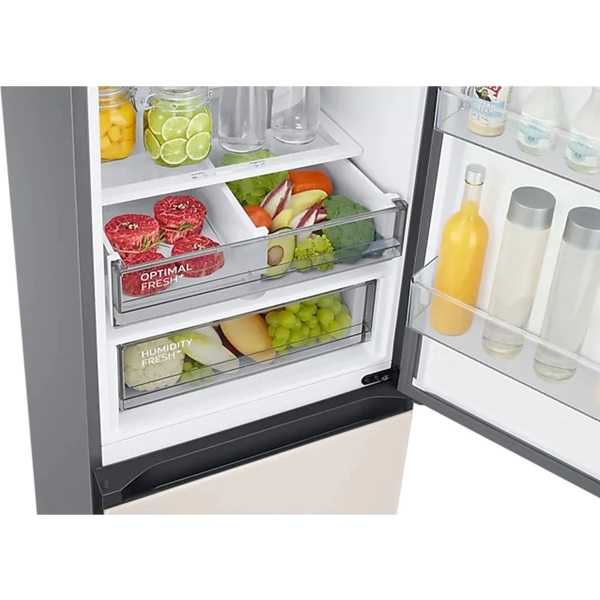 მაცივარი Samsung RB38A7B6239WT, 400 L, A++, No Frost, Refrigerator, Beige Glass