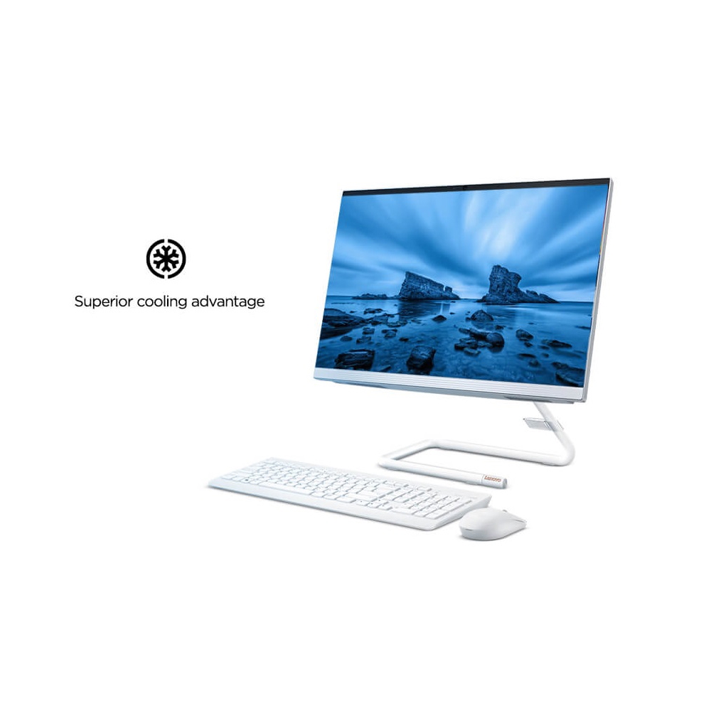 All in One კომპიუტერი Lenovo F0G6001SRK Ideacentre AIO 3, 21.5", Ryzen 3 3250U, 8GB, 256GB SSD, Integrated, White