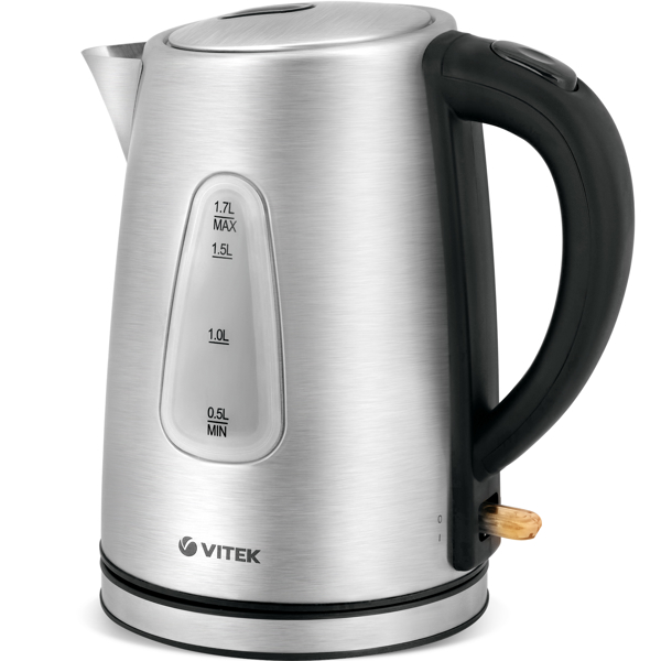 ელექტრო ჩაიდანი Vitek VT-7007, 2200W, 1.7L, Electric Kettle, Silver