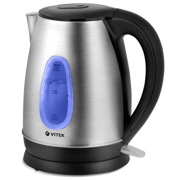 ელექტრო ჩაიდანი Vitek VT-7039 Kettle 1.7L, 2200W, Silver