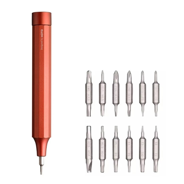 ხელსაწყოების ნაკრები Xiaomi Hoto X20006, 24 In 1 Precision Screwdriver Kit, Red