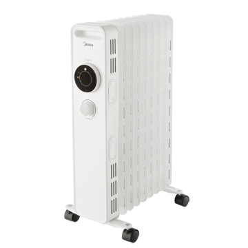 ზეთის რადიატორი Midea NY2009-20M, 2000W (9 სექციანი), Oil Radiator, White