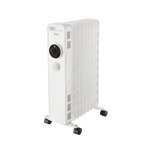 ზეთის რადიატორი Midea NY2009-20M, 2000W (9 სექციანი), Oil Radiator, White