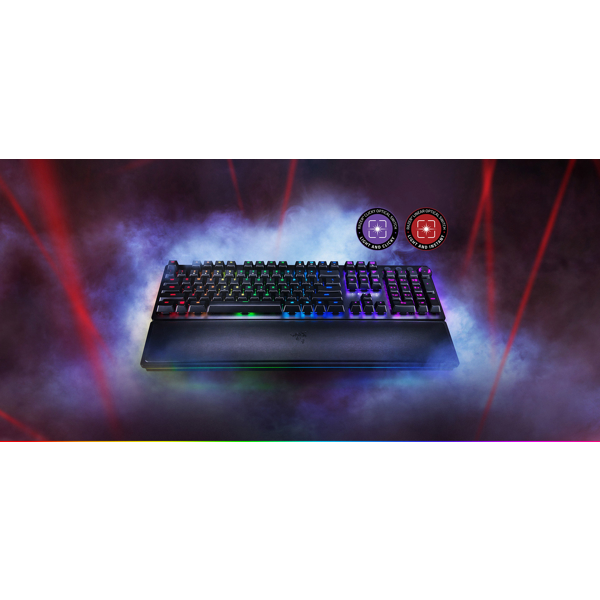 კლავიატურა Razer RZ03-01870700-R3R1 Gaming Keyboard Huntsman Elite, Clicky Optical Purple Switch, USB, RGB, Black