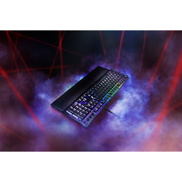 კლავიატურა Razer RZ03-01870700-R3R1 Gaming Keyboard Huntsman Elite, Clicky Optical Purple Switch, USB, RGB, Black