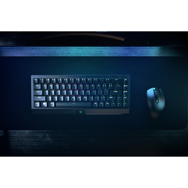 კლავიატურა Razer RZ03-03890700-R3R1 BlackWidow V3 Mini HyperSpeed Gaming Keyboard, Yellow Switch, BT, USB, RGB, Black