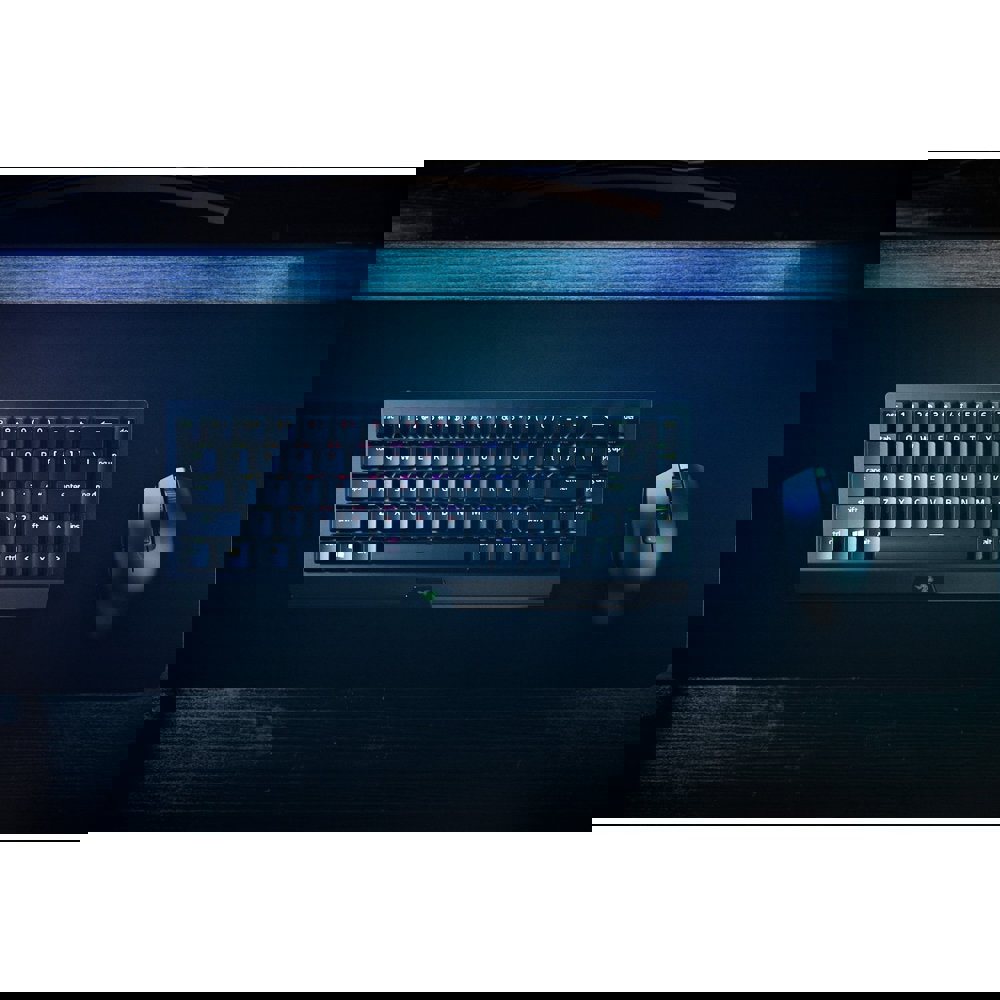 კლავიატურა Razer RZ03-03890700-R3R1 BlackWidow V3 Mini HyperSpeed Gaming Keyboard, Yellow Switch, BT, USB, RGB, Black