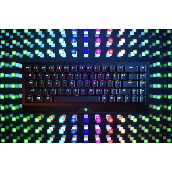 კლავიატურა Razer RZ03-03890700-R3R1 BlackWidow V3 Mini HyperSpeed Gaming Keyboard, Yellow Switch, BT, USB, RGB, Black