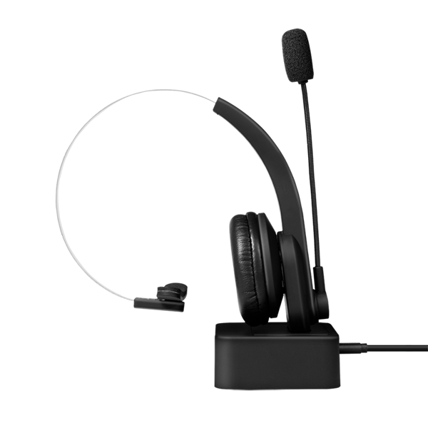 ყურსასმენი LogiLink BT0059, Wireless, Mono Headset, Bluetooth, With Charging Stand, Black