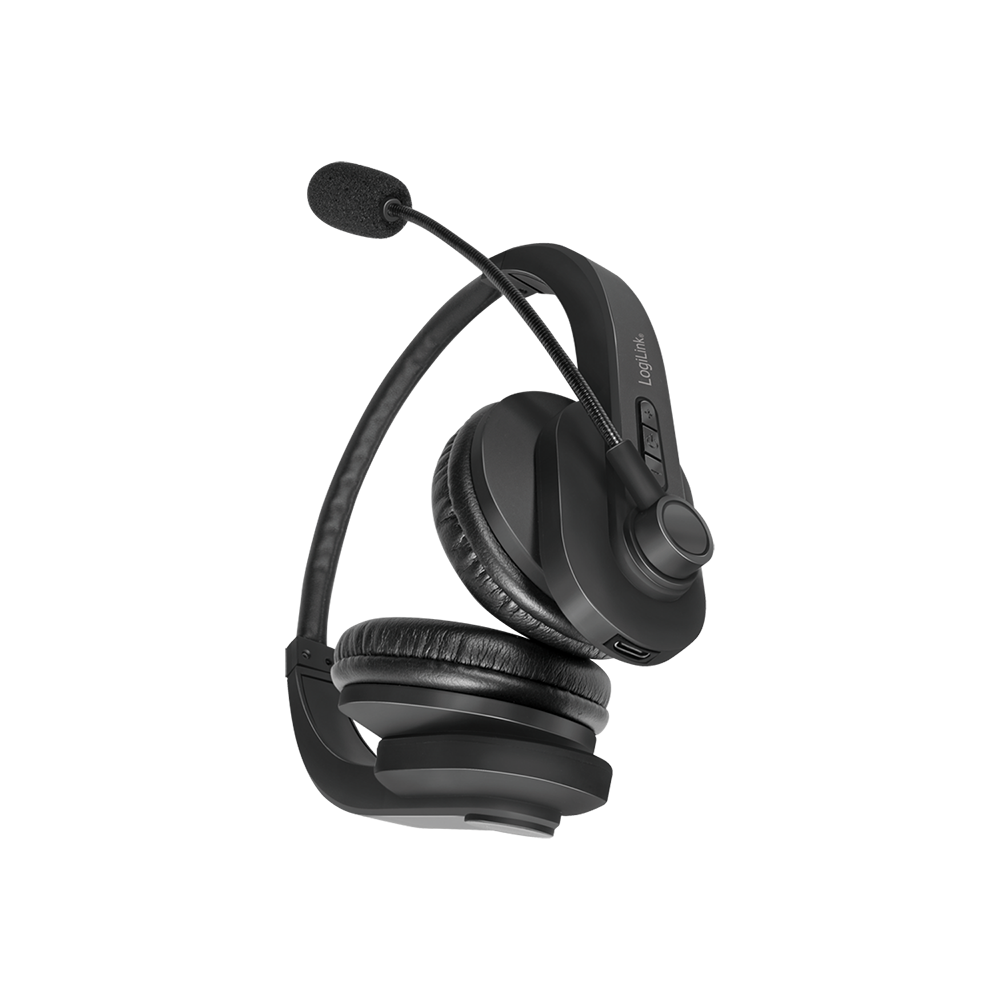 ყურსასმენი LogiLink BT0060, Wireless Headset, Bluetooth, Black