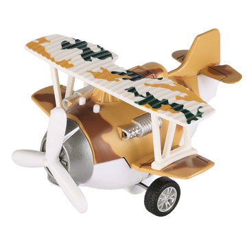 თვითფრინავი Same Toy SY8016AUt-3 Metal Pull Back Plane Brown 