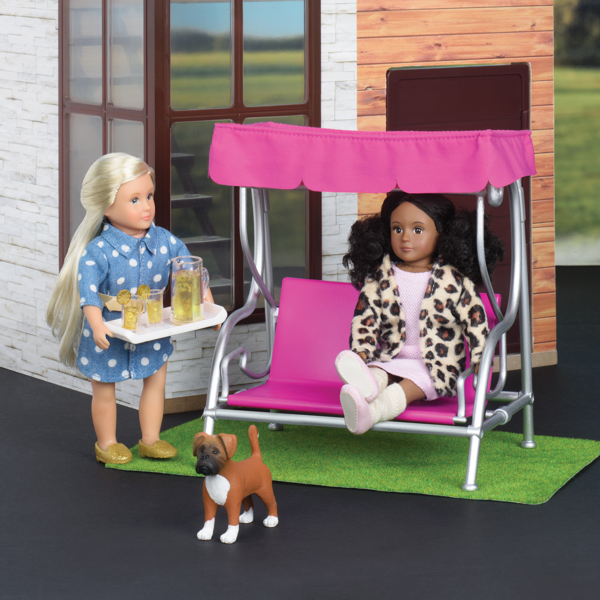 თოჯინების ავეჯის ნაკრები Lori LO37032Z Doll Outdoor Furniture