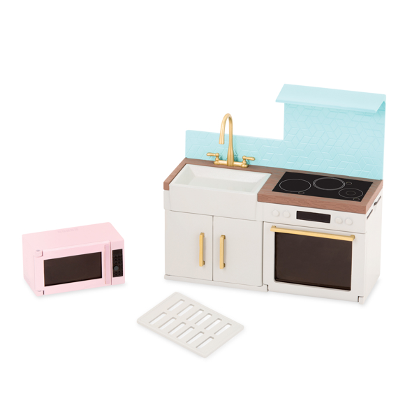 თოჯინების ავეჯის ნაკრები Lori LO37043Z Doll Modern Kitchen Set 