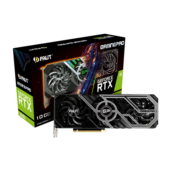 ვიდეო დაფა Palit GeForce RTX™ 3080 GamingPro 10GB, GDDR6X, 320bit, 3xDP, HDMI