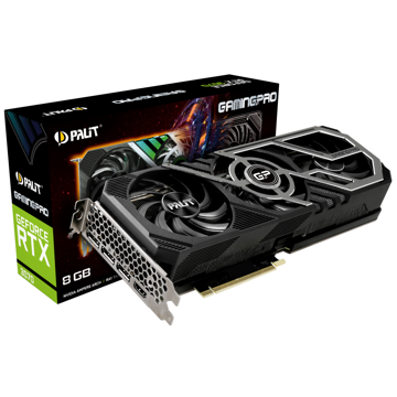 ვიდეო დაფა Palit GeForce RTX™ 3070 GamingPro, 8GB, GDDR6, 256bit, 3xDP, HDMI