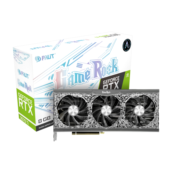 ვიდეო დაფა Palit GeForce RTX™ 3070 Ti GameRock, 8GB, GDDR6X, 256bit, 3xDP, HDMI