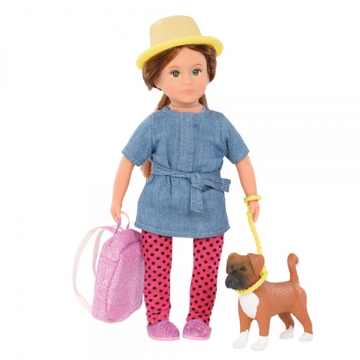 Lori LO31024Z 6" Doll & Pet Boxer