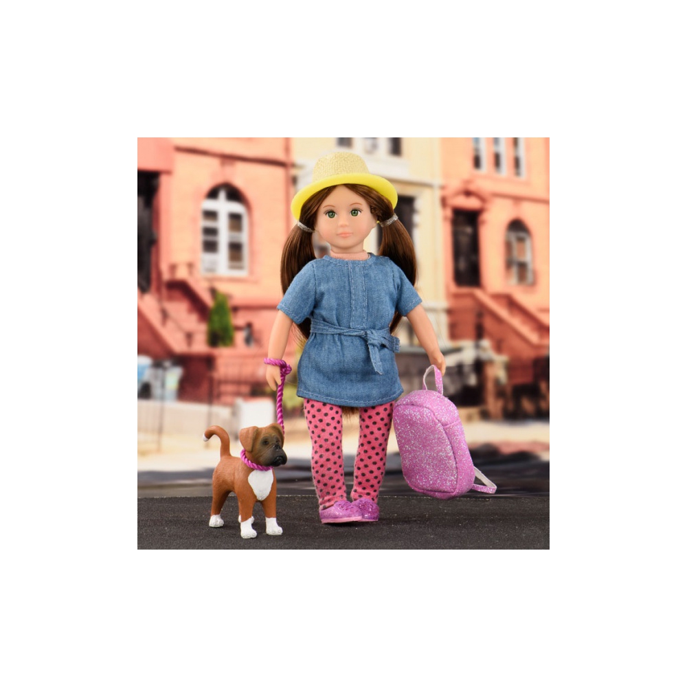 Lori LO31024Z 6" Doll & Pet Boxer