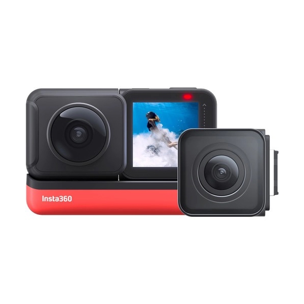 ექშენკამერა Insta360 CINAKGP/A ONE R Twin, 4K, Bluetooth, Wifi, USB , Action Camera, Black/Red