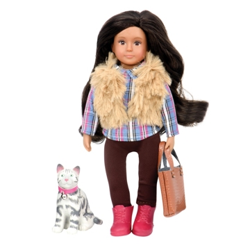 თოჯინა Lori LO31060Z 6" Doll & Pet Cat